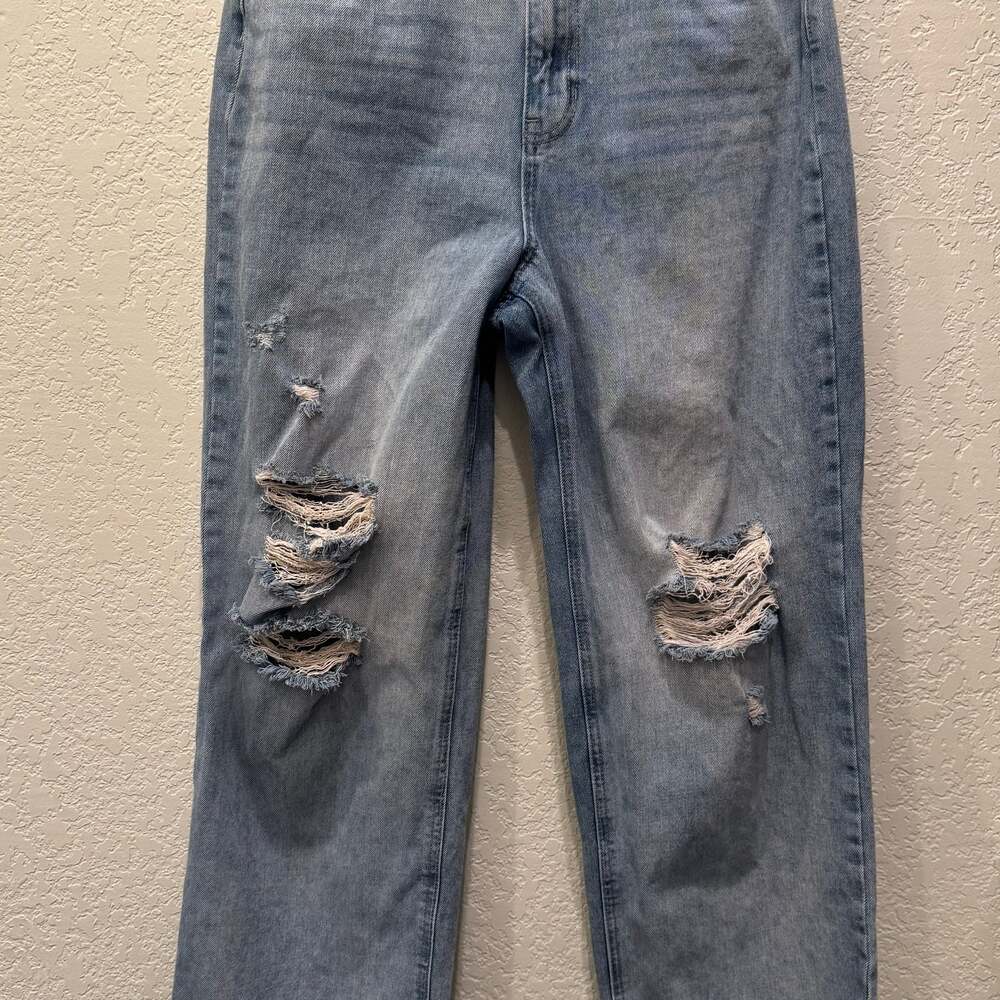 JBD Just Black Denim Distressed High Rise Straight Leg Size 29